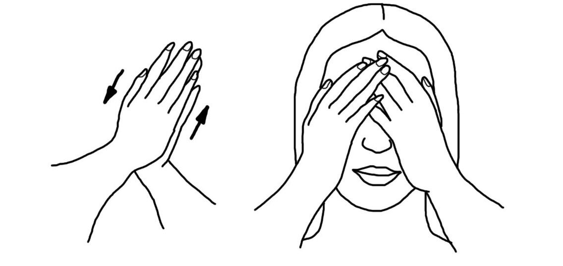 Palming - Eine beliebte Übung zur Entspannung der Augenmuskeln